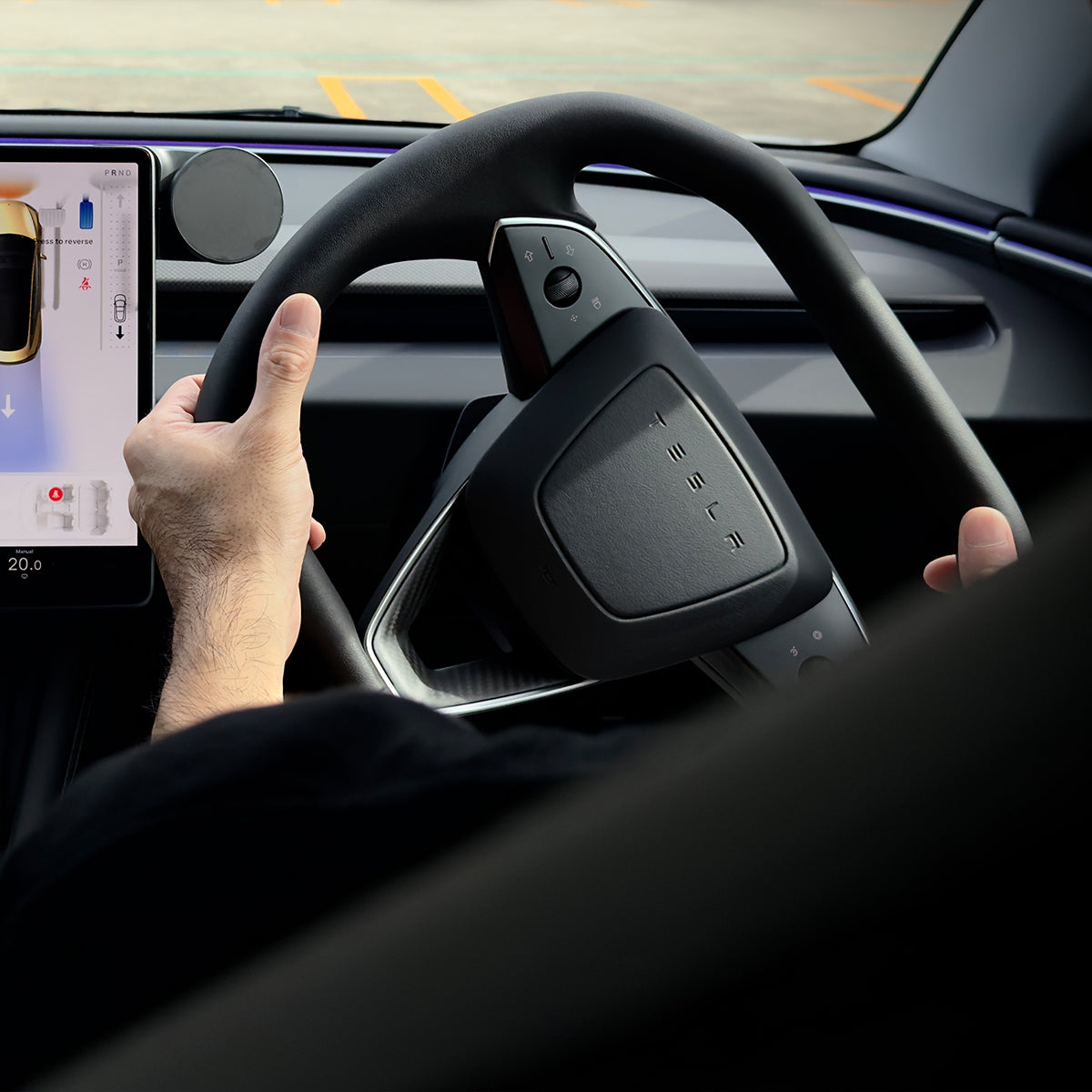 CYBER STEERING WHEEL for Tesla Model 3 Highland & Model Y Juniper