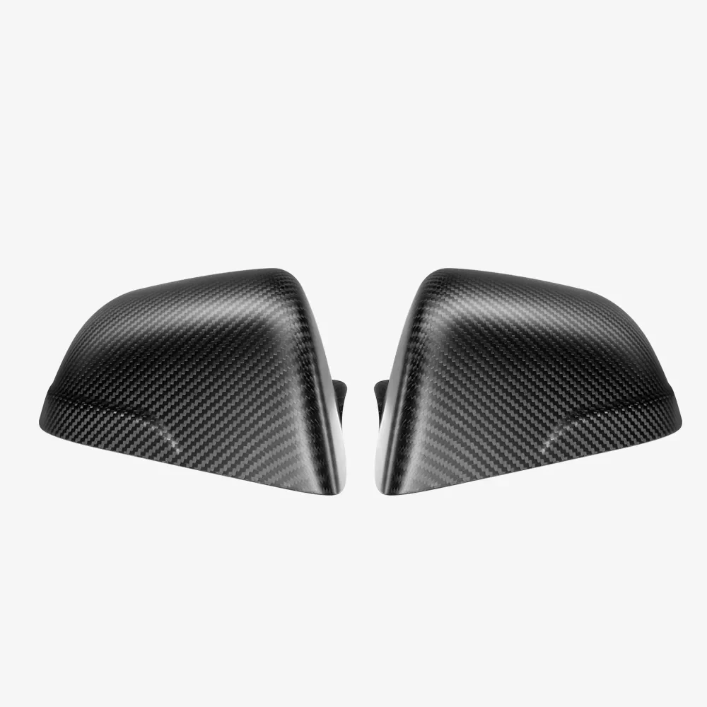 HaloBLK Carbon Fiber Side Mirror Caps for Tesla