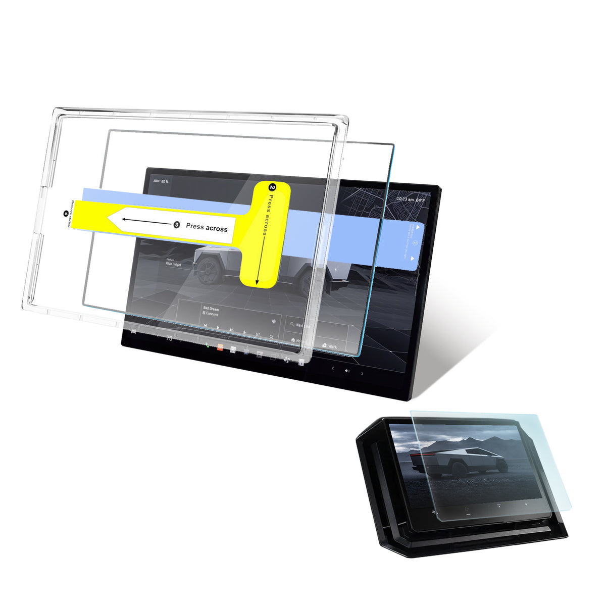 Screen Defender for Cybertruck Front & Rear (Anti-glare)