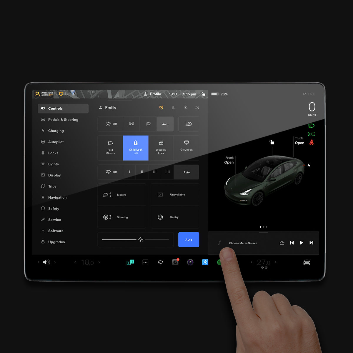 Screen Defender for Tesla Model 3/Y (Anti-glare)