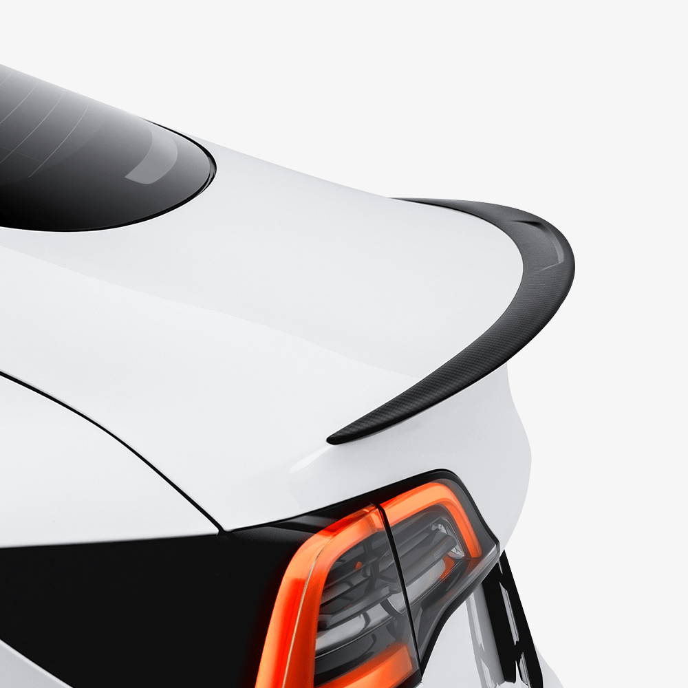 HALOBLK Carbon Fiber Rear Spoiler for Tesla