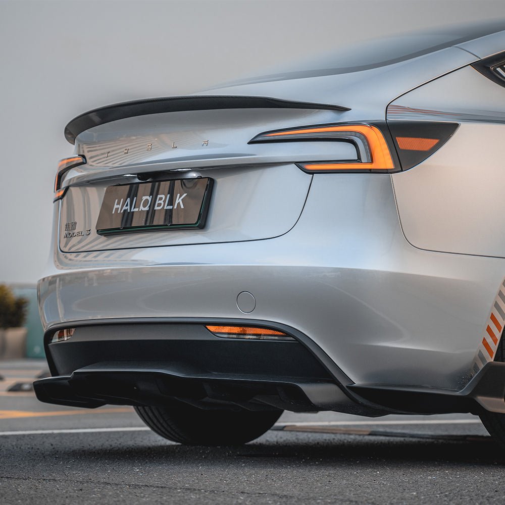 HALOBLK Carbon Fiber Rear Spoiler for Tesla