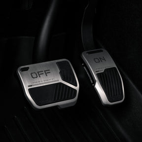 HALOBLK Alloy Car Pedal Covers for Tesla