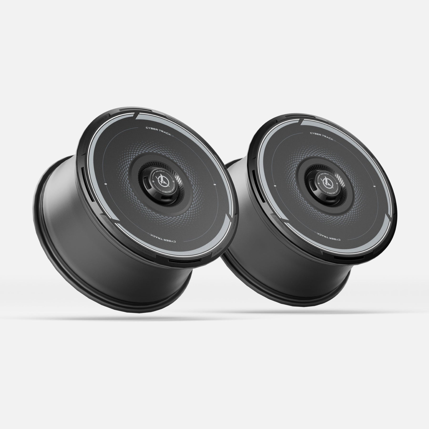 HALOBLK HALODISC 2 Cyber Track Set of 4 Wheel Covers for Tesla