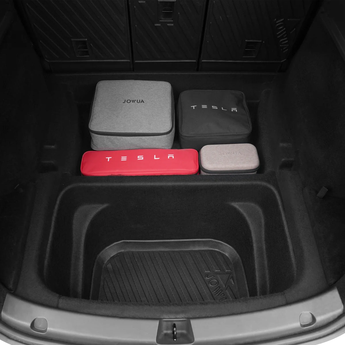 JOWUA Model Y (Juniper 2025+) EasyShield Waterproof Trunk Liner + Rear Seats Back Cover Bundle