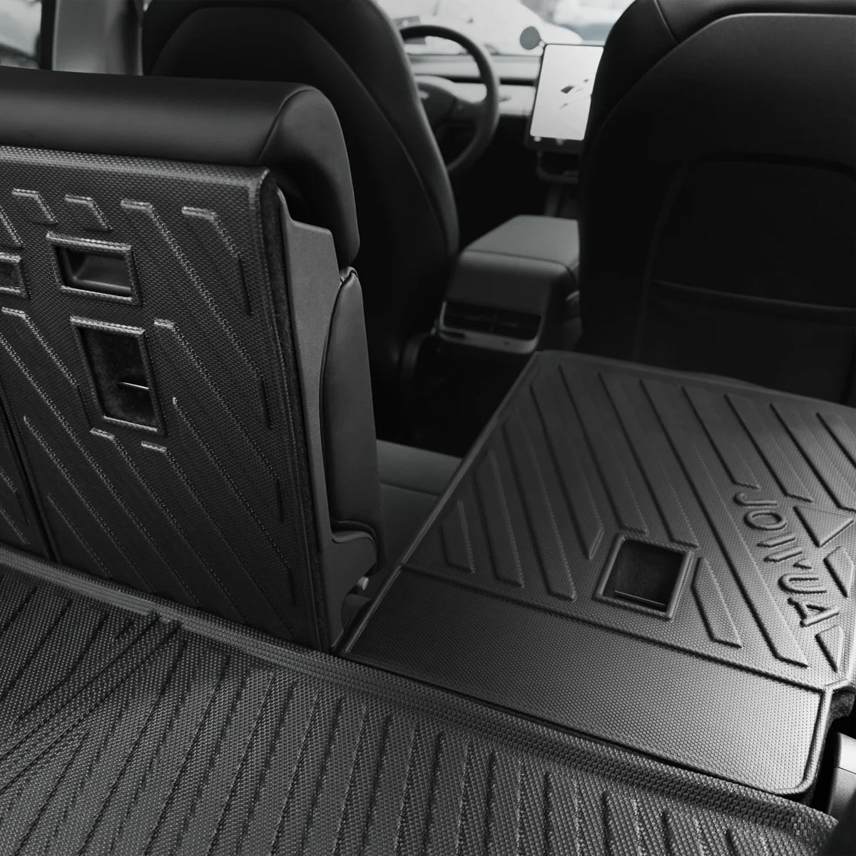 JOWUA Model Y (Juniper 2025+) EasyShield Waterproof Trunk Liner + Rear Seats Back Cover Bundle