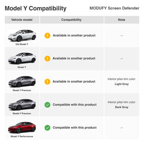 [Pre-order] Screen Defender for Tesla Model Y Front & Rear (16inch & 8inch)