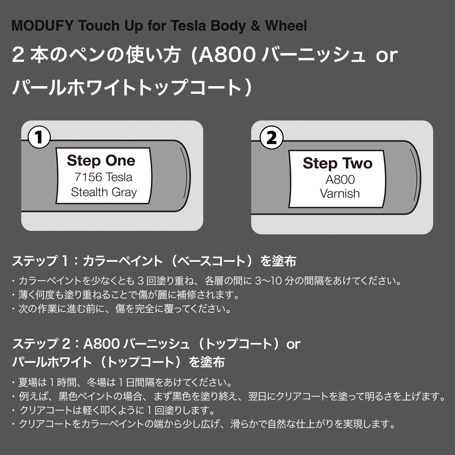 Touch Up for Tesla Body